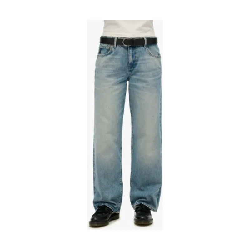 Superdry Jeans de tiro medio y pierna ancha W7011200A