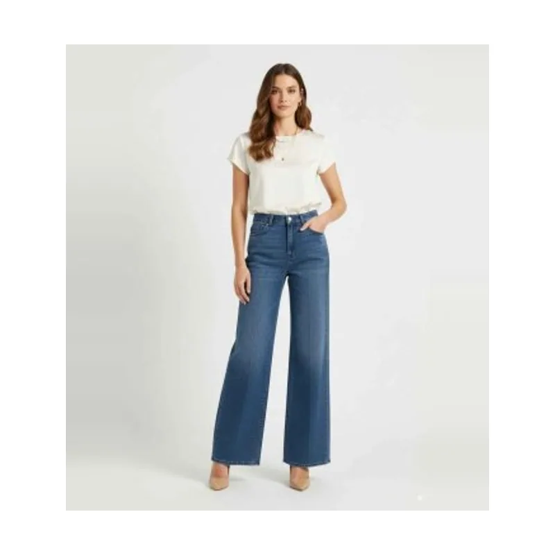 7 Jeans Stretch Denim Lotta Wide-leg 7UG20E381BB