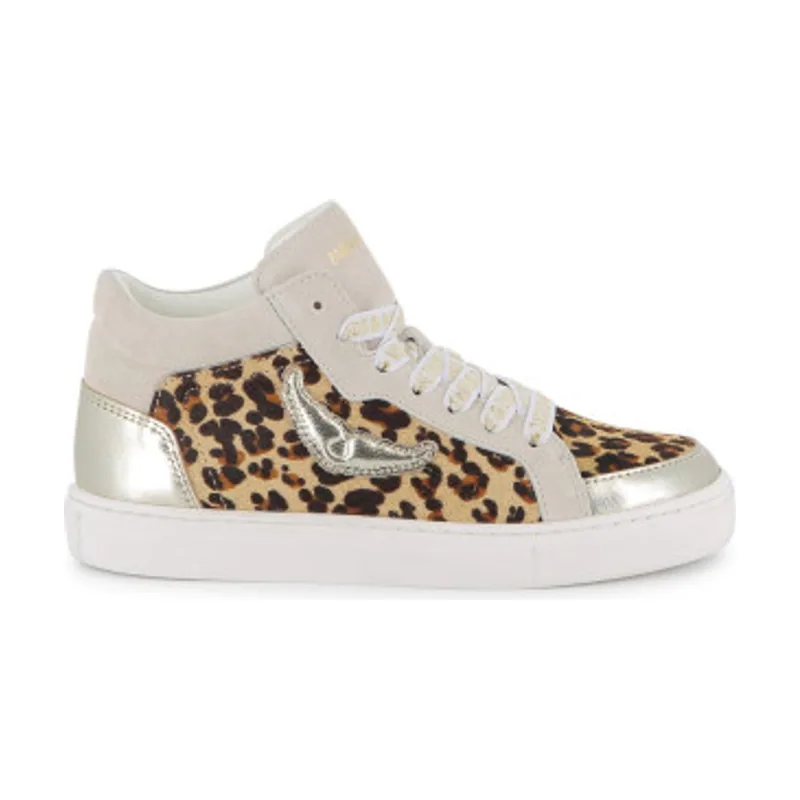 Zadig & Voltaire Zapatillas de Piel Hi X60491
