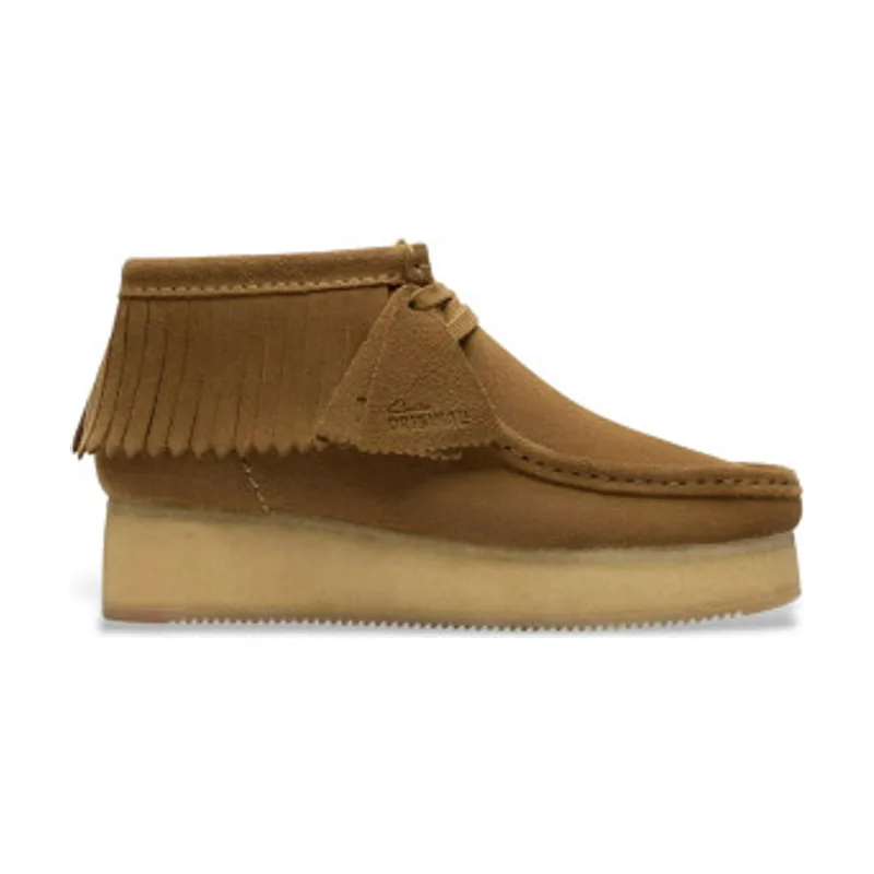 Clarks Botines de ante Wallabee Wedge Fringe 26182855