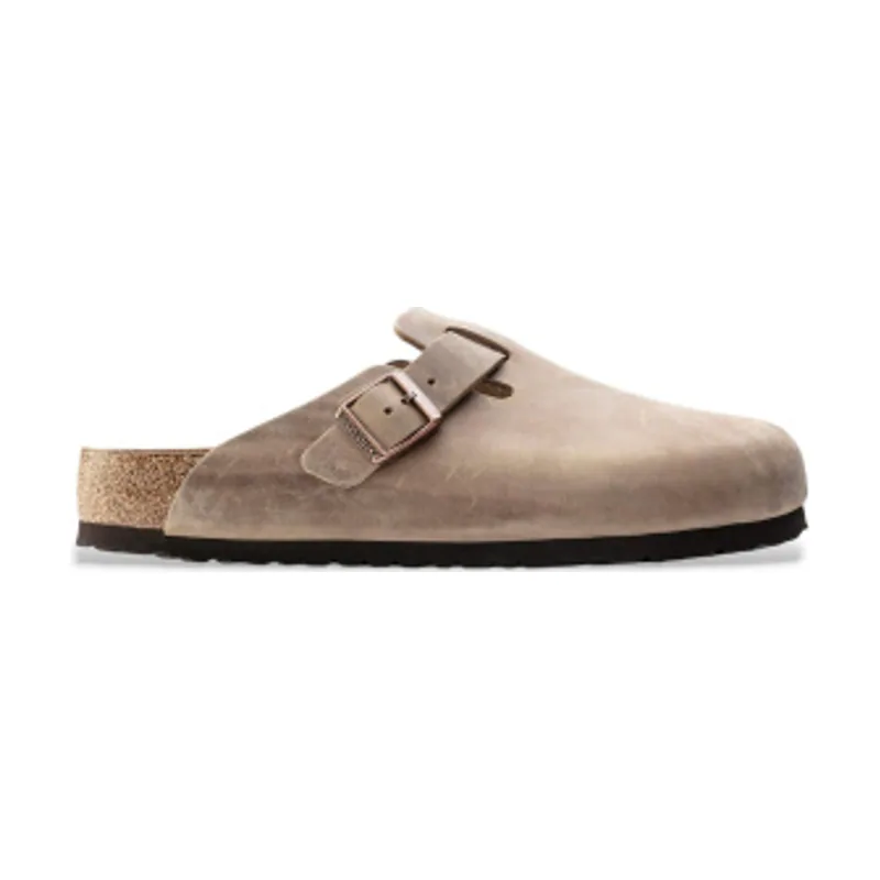 Birkenstock Zuecos de Piel Boston (Ajuste Regular) 1018147
