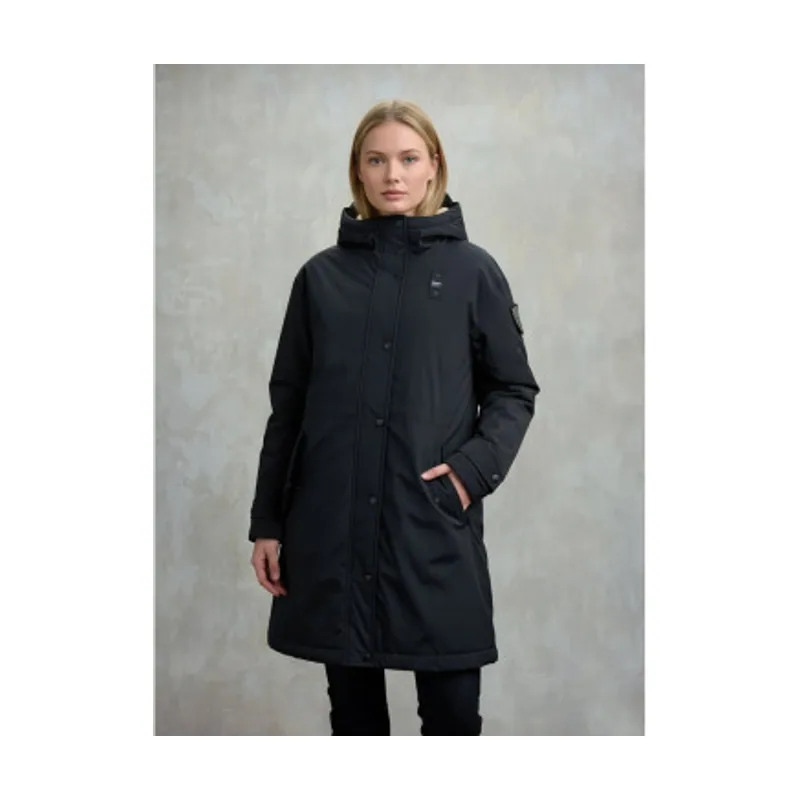 Blauer Parka con interior de piel payne 25WBLDK11162