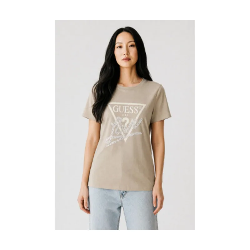 Guess Camiseta Triángulo con perlas W5YI40I3Z14