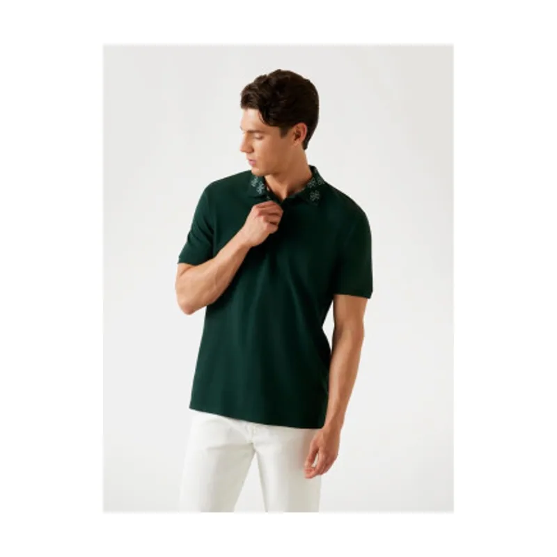 Guess Polo con logotipo en el cuello M5YP34KCJV1