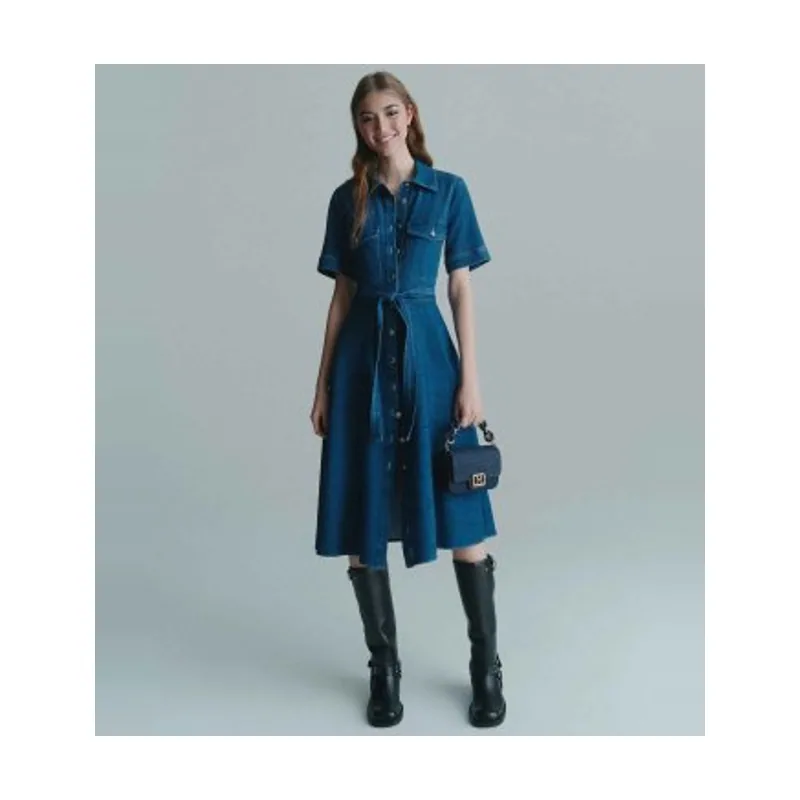 Marella Vestido camisero Fagotto denim 2523226024200
