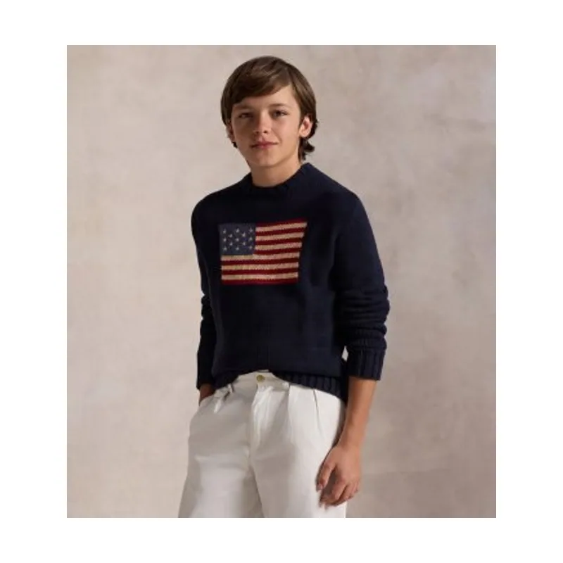 Polo Ralph Lauren Jersey emblemático con bandera 323668285001