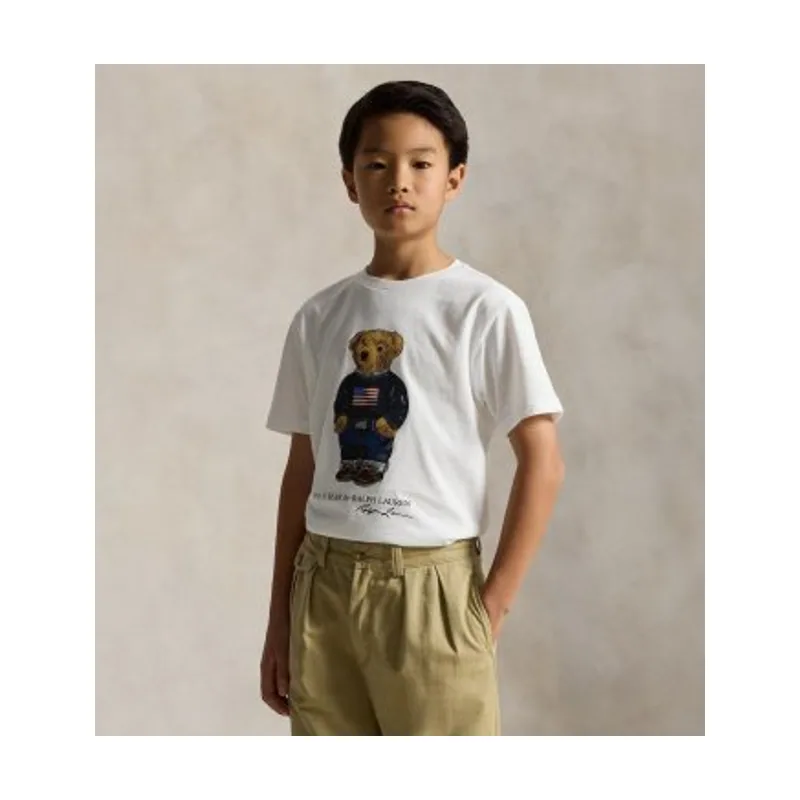 Polo Ralph Lauren Camiseta de algodón con Polo Bear 323P00508001
