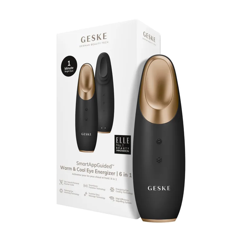 Geske APP GUIDED energizador de ojos cálido y fresco 6 en 1 #negro