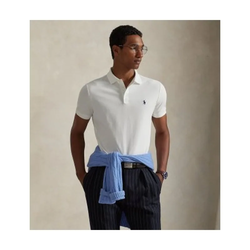 Polo Ralph Lauren Polo de piqué elástico Custom Slim Fit 710941439002