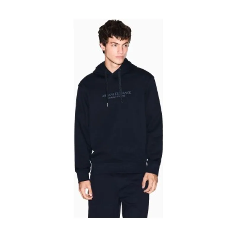 A|X Armani Exchange Sudadera básica con capucha de algodón XM001294AF20934UB101