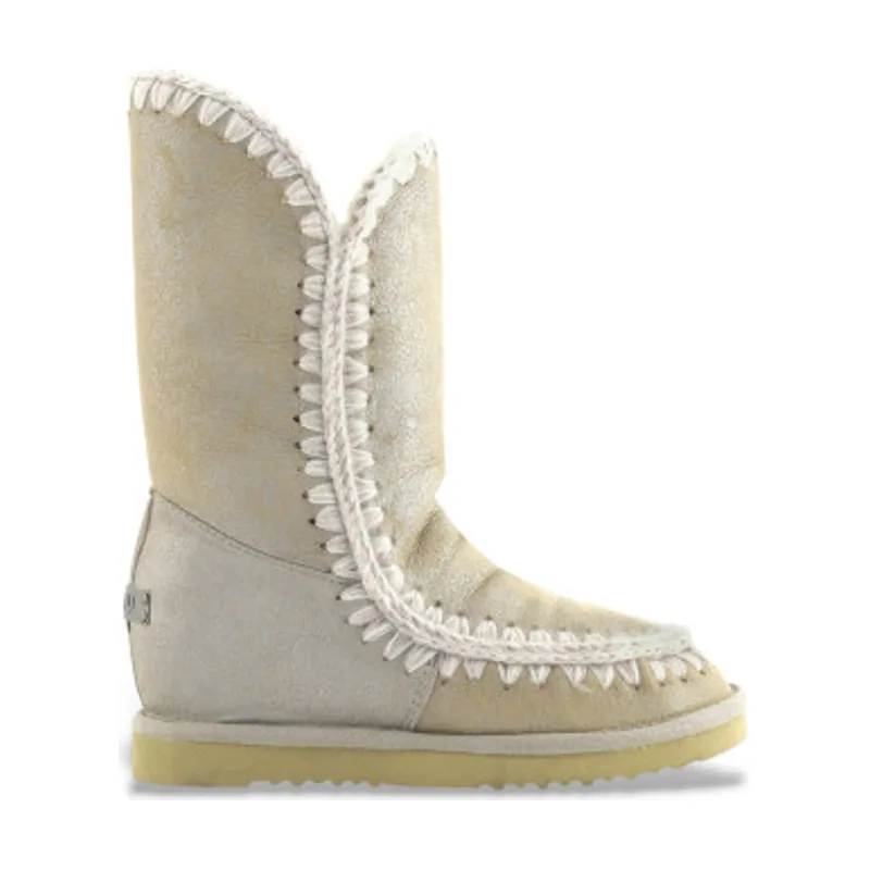 Mou Botas de Piel Eskimo inner wedge tall MU.FW121001B