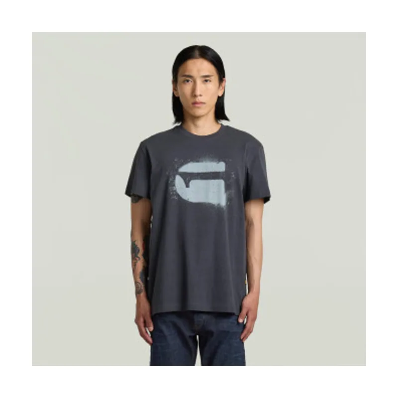 G-Star Camiseta Spray g logo r t D26833-D101-H392