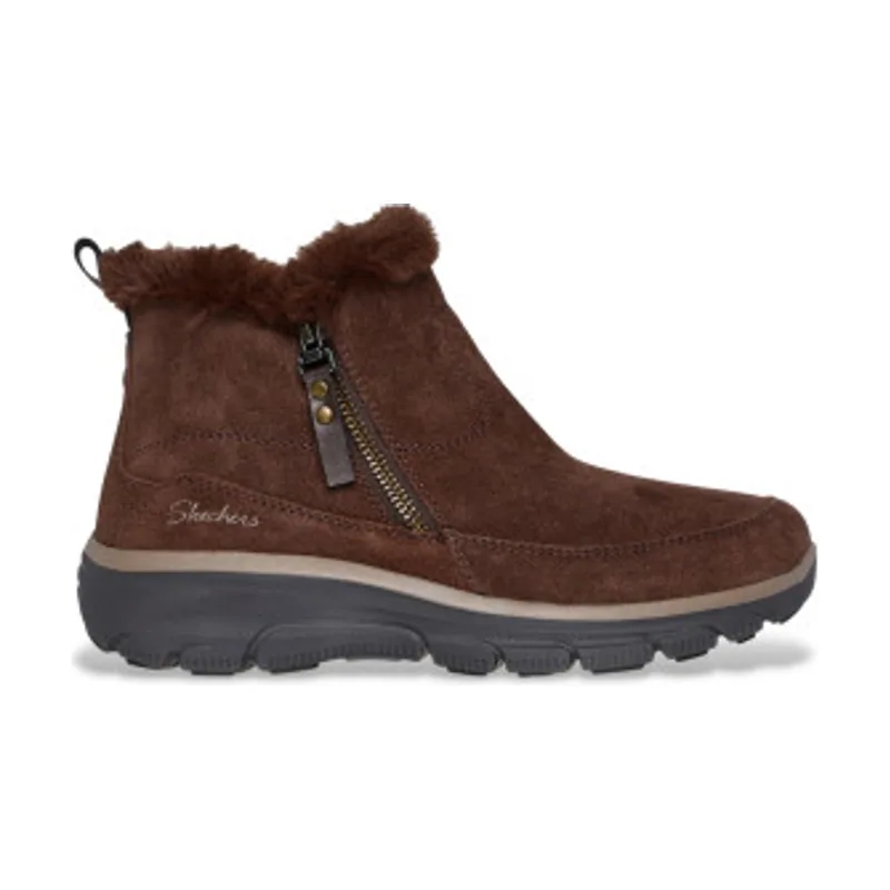 Skechers Botines de Piel Relaxed Fit Easy Going Cool Zip 167862