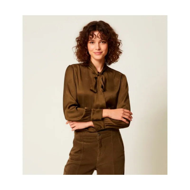 Camisa de raso de jacquard 252TT2361