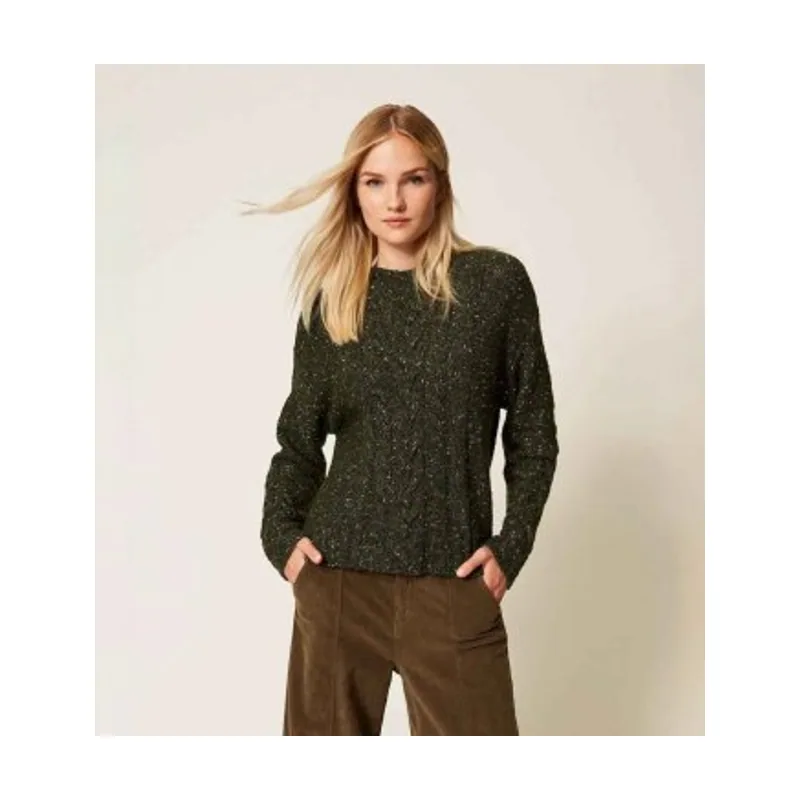 Twinset Jersey de mezcla de lana con lúrex 252TT3432