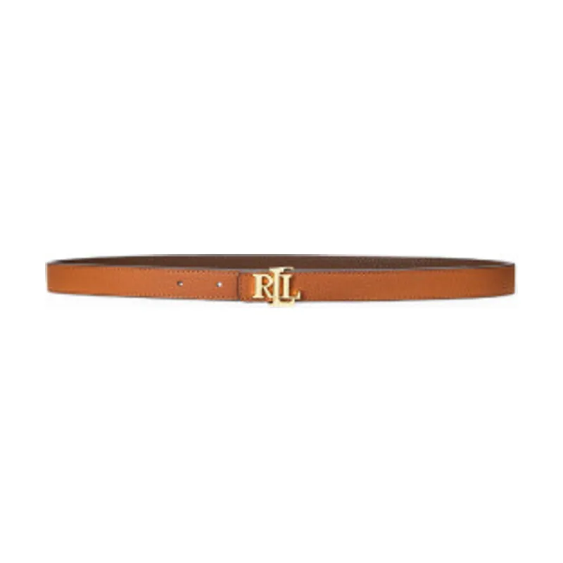 Lauren Ralph Lauren Cinturón reversible de piel con logotipo 412912038002
