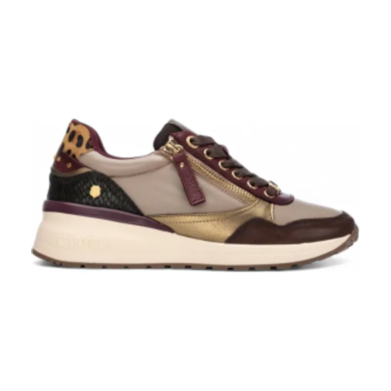 Carmela Zapatillas de Piel 162442 16244206-BURDEOS