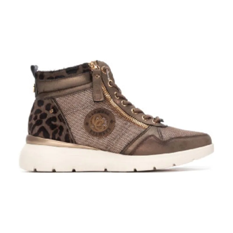 Zapatillas de Piel 162514 16251403-TAUPE