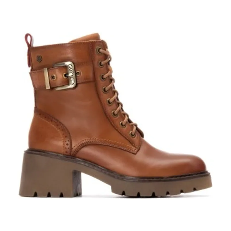 Carmela Botines de Piel 162568 16256801-CAMEL
