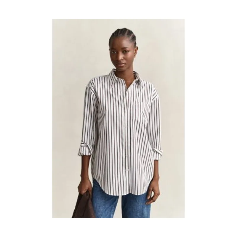 Gant Camisa de popelina clásica de rayas Relaxed Fit 4300239