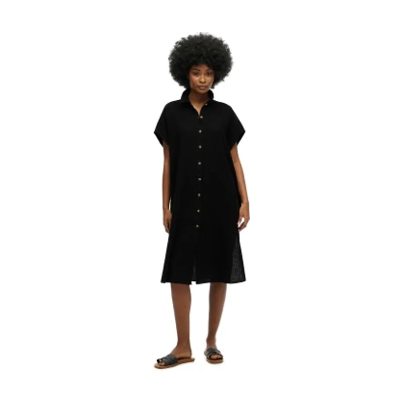 Superdry Vestido camisero midi extragrande W8011959A