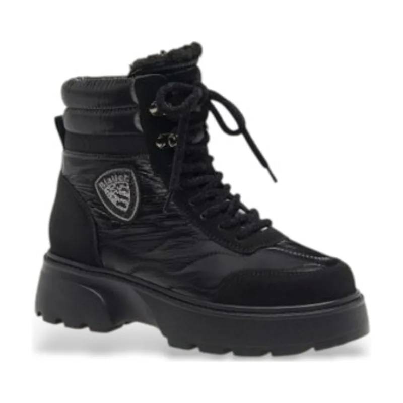 Blauer Botines de piel 03 F5BLANCA03
