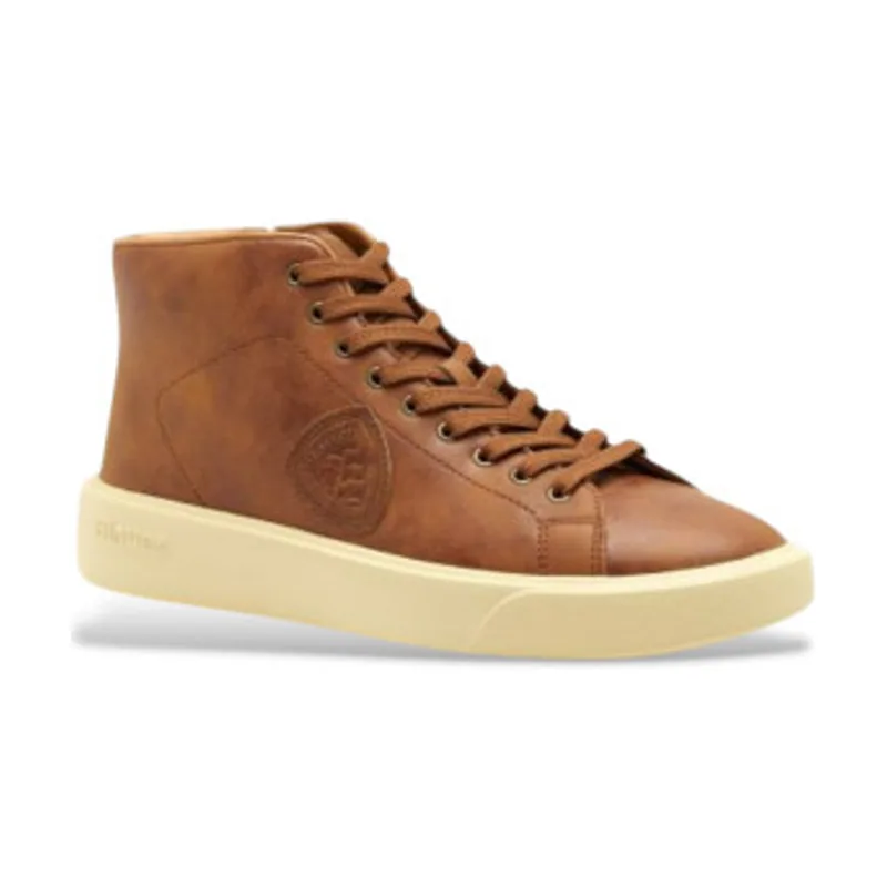 Blauer Zapatillas de piel Buck F5BUCK08