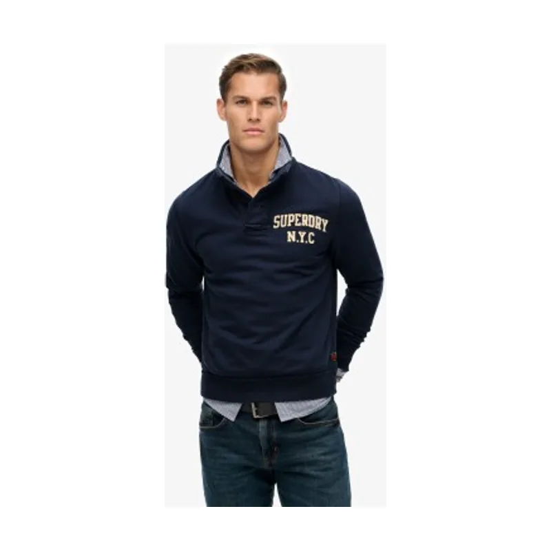 Superdry Sudadera Vintage Athletic Half Button M2014013A