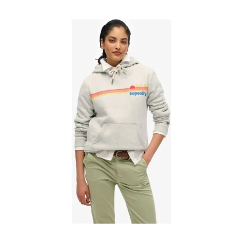 Superdry Sudadera con capucha Rainbow Stripe W2012488A