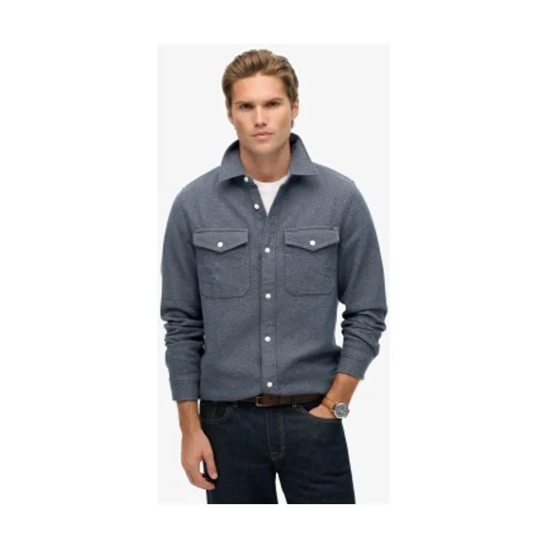Superdry Camisa Merchant Heavy Flannel Shirt M4011019A