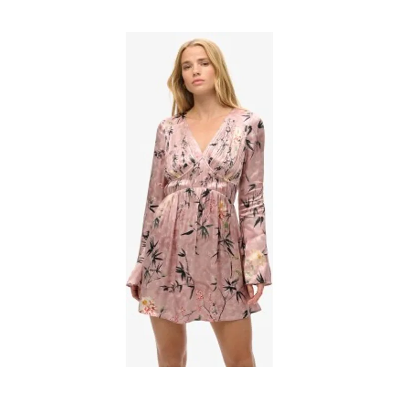 Vestido mini jacquard floral W8011795A