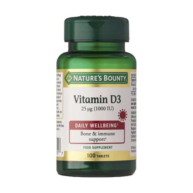 Nature's Bounty VITAMINA D3 1000 UI 100 comprimidos
