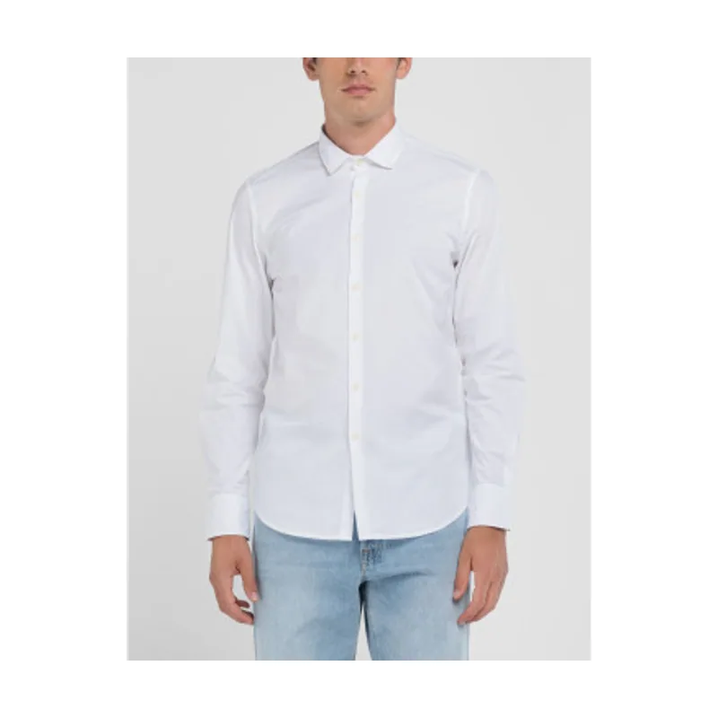 Replay Camisa Stretch Popeline M4140.000.80279A