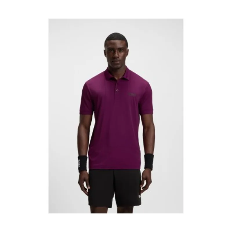 Boss Polo con ilustración a cuadros 50545692