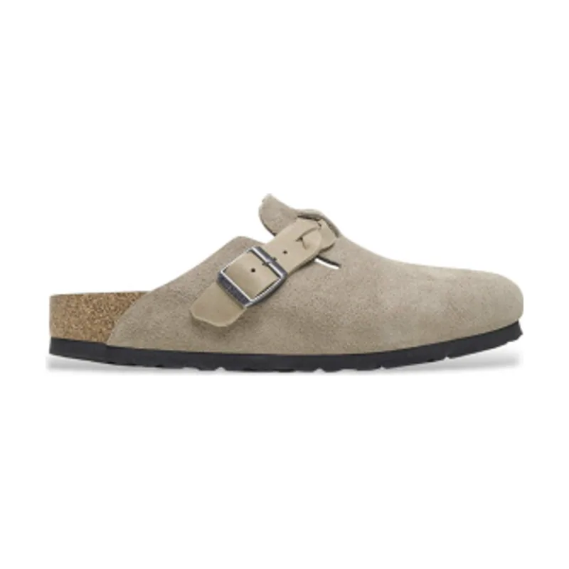 Birkenstock Zuecos de Piel Boston Braided (Ajuste Estrecho) 1026694