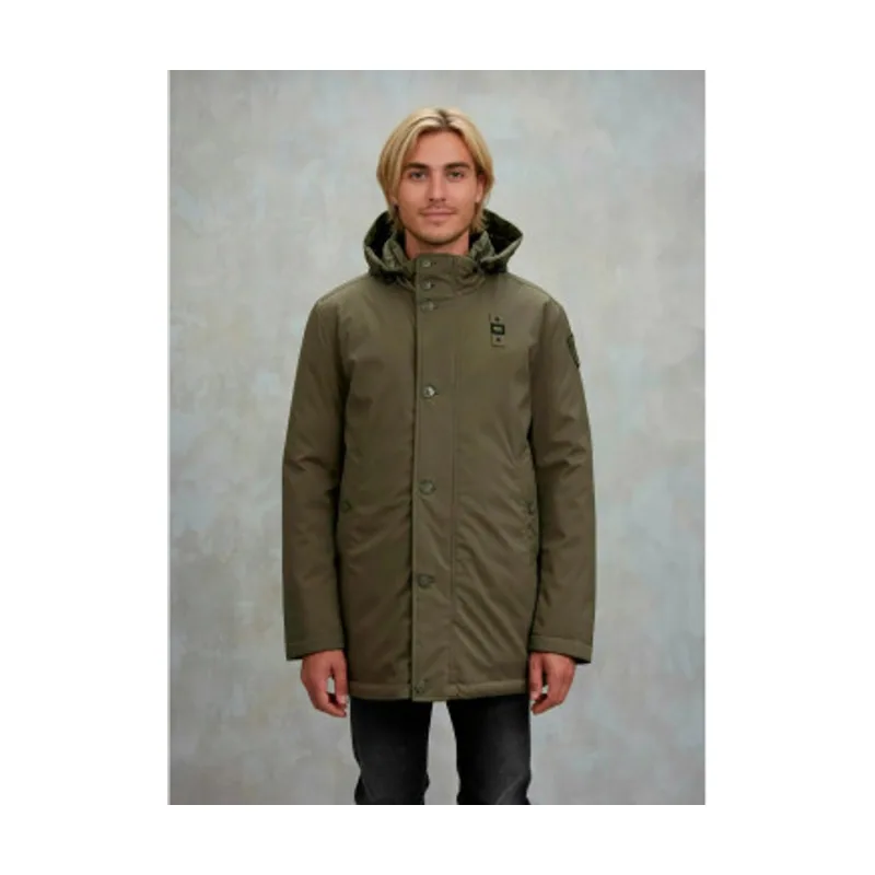 Blauer Parka con capucha Chester 25WBLUK03142