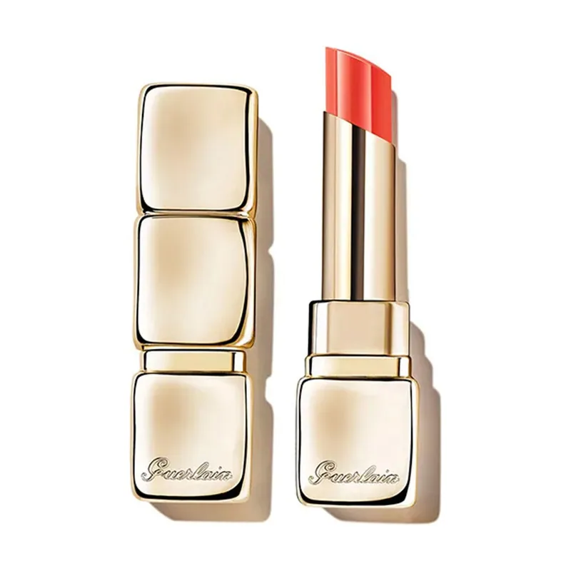 Guerlain KISSKISS SHINE BLOOM barra de labios brillo #319-peach kiss