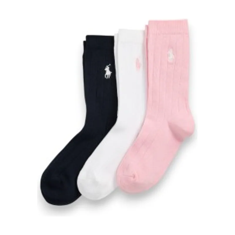 Polo Ralph Lauren Set 3 pares de calcetines acanalados 448979308001