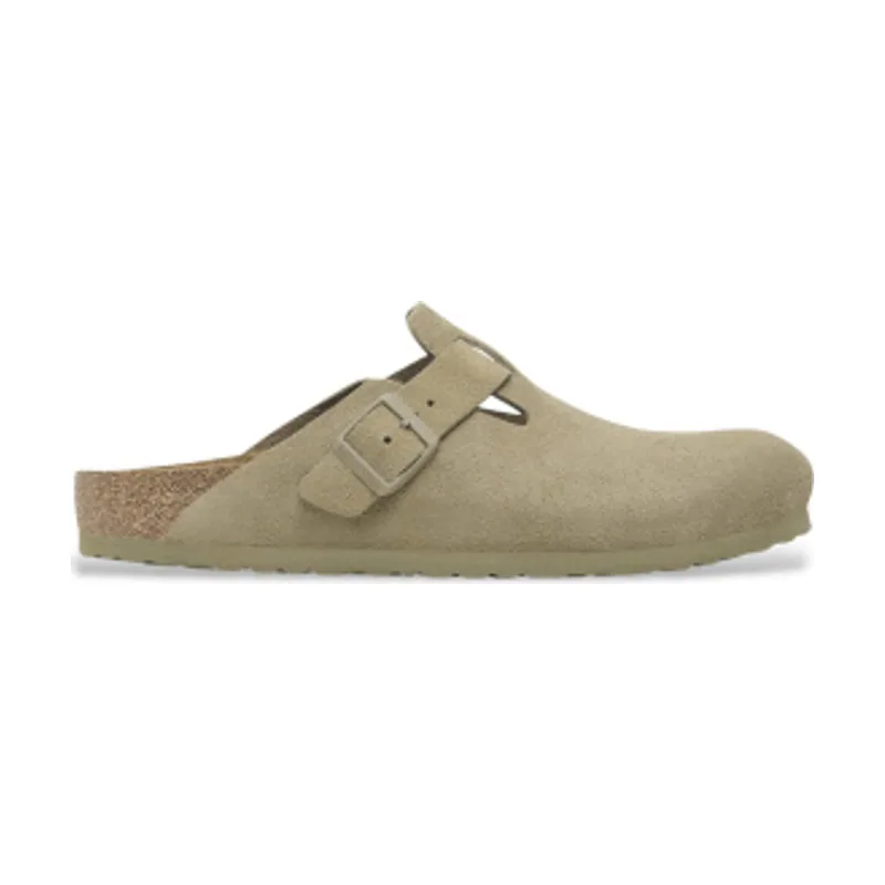 Birkenstock Zuecos de Piel Boston (Ajuste Estrecho) 1025844