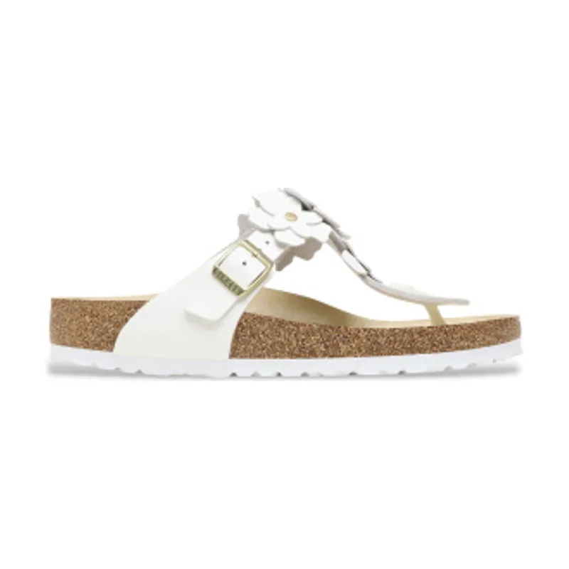 Birkenstock Sandalias de Piel Gizeh Flower Embellishment (Ajuste Estrecho) 1026735