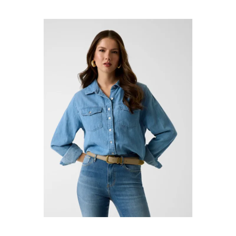 Guess Camisa Wren Denim W6GH55D0876