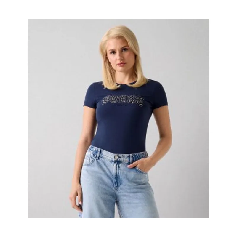 Guess Camiseta con logotipo corte slim W5GI04J1314