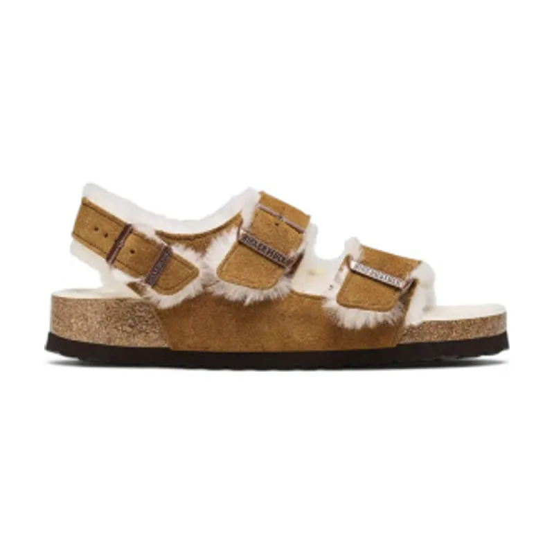 Birkenstock Sandalias Milano Shearling Ante (Ajuste Estrecho) 1025515