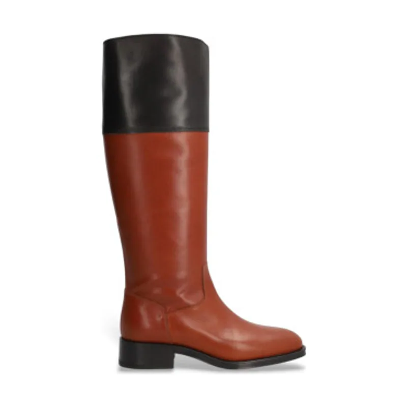Alpe Botas de Piel Couture 534208