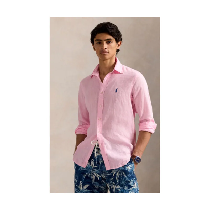 Polo Ralph Lauren Camisa de lino Custom Fit 710966294009