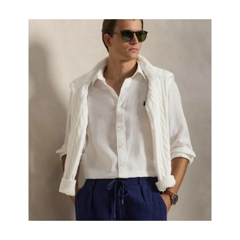 Polo Ralph Lauren Camisa de lino Custom Fit 710966294506