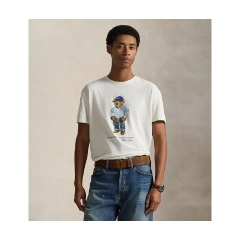 Polo Ralph Lauren Camiseta Classic Fit con Polo Bear 710B14615001