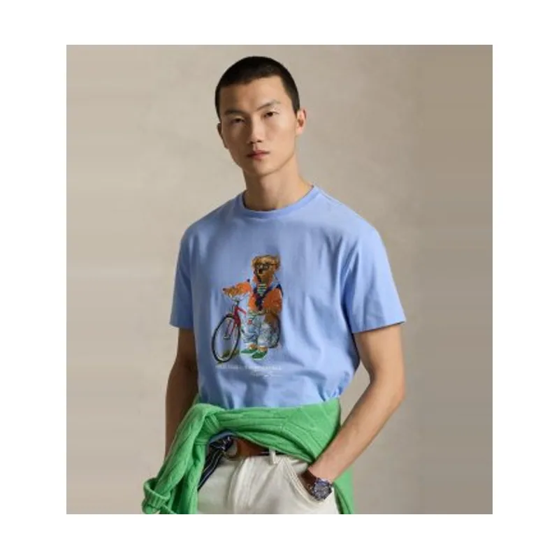 Polo Ralph Lauren Camiseta Custom Slim Fit con Polo Bear 710B16612001
