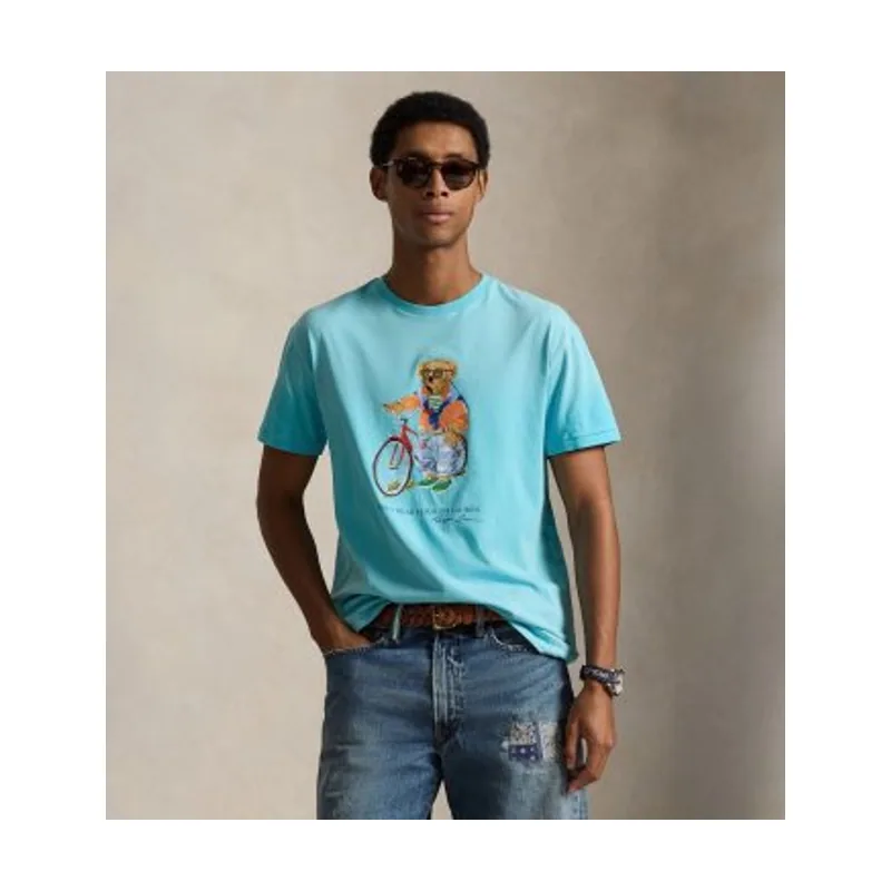 Polo Ralph Lauren Camiseta Custom Slim Fit con Polo Bear 710B16613001
