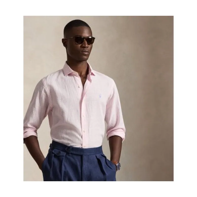 Polo Ralph Lauren Camisa de sirsaca Custom Fit con rayas 710B16700002